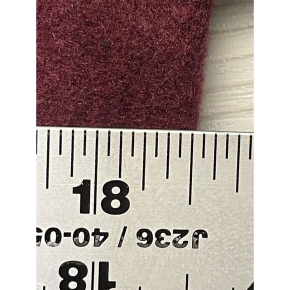 Vine & Valley Coat Womens Small Wine Red Double Breasted Peacoat Long Jacket New - Picture 4 of 10